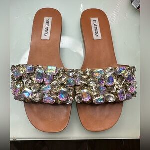 Steve Madden Brionna rhinestone sandals 8.5